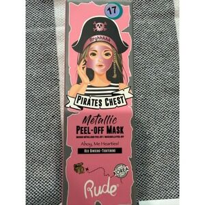Rude Cosmetics Pirates Chest Metallic Peel-Off Mask Red Ginseng Tightening